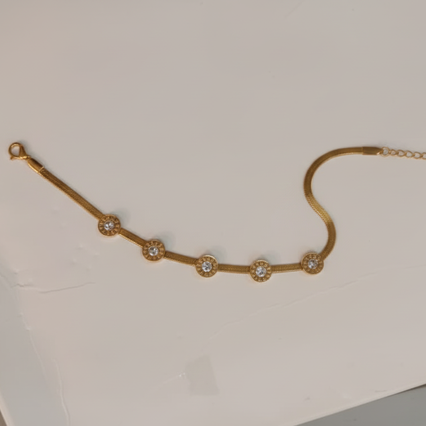 Gold-Plated Snake Chain Bracelet